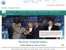 Tablet Screenshot of bombayhospitalindore.com